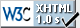 XHTML 1.0 STRICT